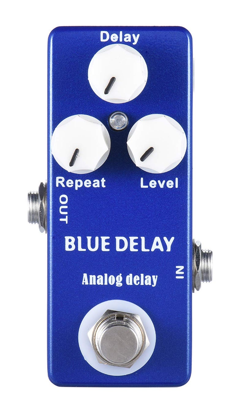 MOSKYAudio Mosky Delay Guitar Effect Pedal with True Bypass Switch (Blue delay) - Image 1
